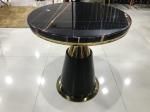 Modern Minimalist 70cm Stainless Steel Marble Coffee Table