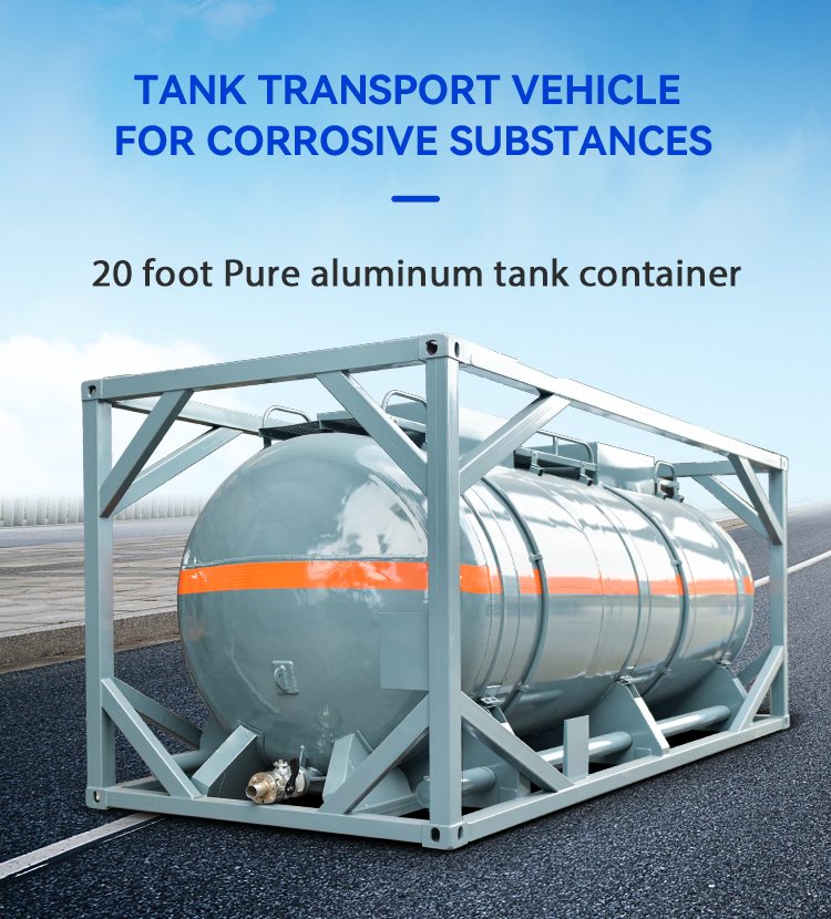 20 FT 40 FT ISO Tank Containers For Liquid Oxygen Nitrogen Transport
