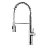 18/10 Stainless Steel Flexible Kitchen Faucet With Retractable Pull Down Hose