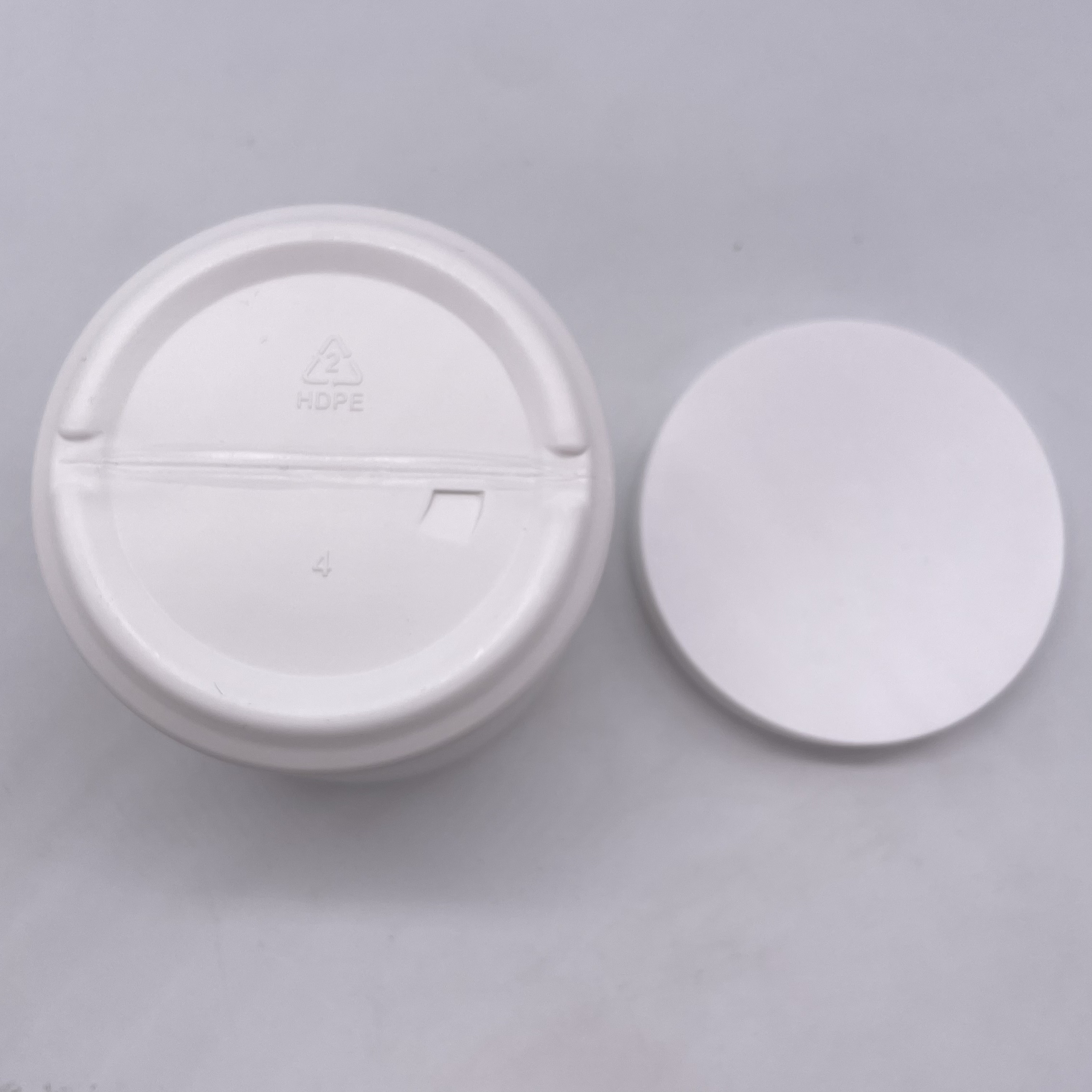 UV Proof 350ml HDPE Material Plastic Jar for Cosmetic Cream Customizable Logo WHITE