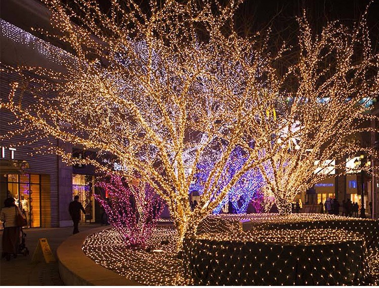 Flower String Lights for Bedroom Cherry Blossom String Lights 8 Modes 50 LED Solar Powered String Lights Fairy Hanging Decor