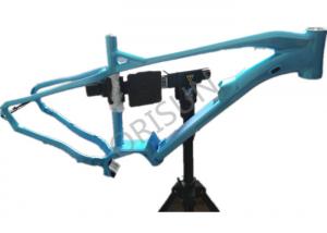 China 27.5 Inch Plus Electric Bike Frame Mid Drive Blue Color For Mtb Ebike on sale