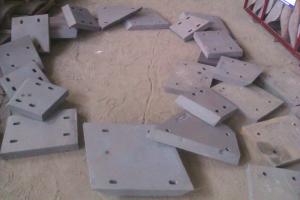 China Industrial White Iron Castings / Chute Liners Sand Castings Hardness More Than HRC58 wholesale