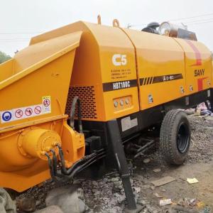 China 2018 Sany Heavy Industry HBT100C-1818D Used Concrete Trailer Pump on sale