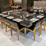 8 Seats Stainless Steel Teppanyaki Grill Table Teppanyaki Bbq Table