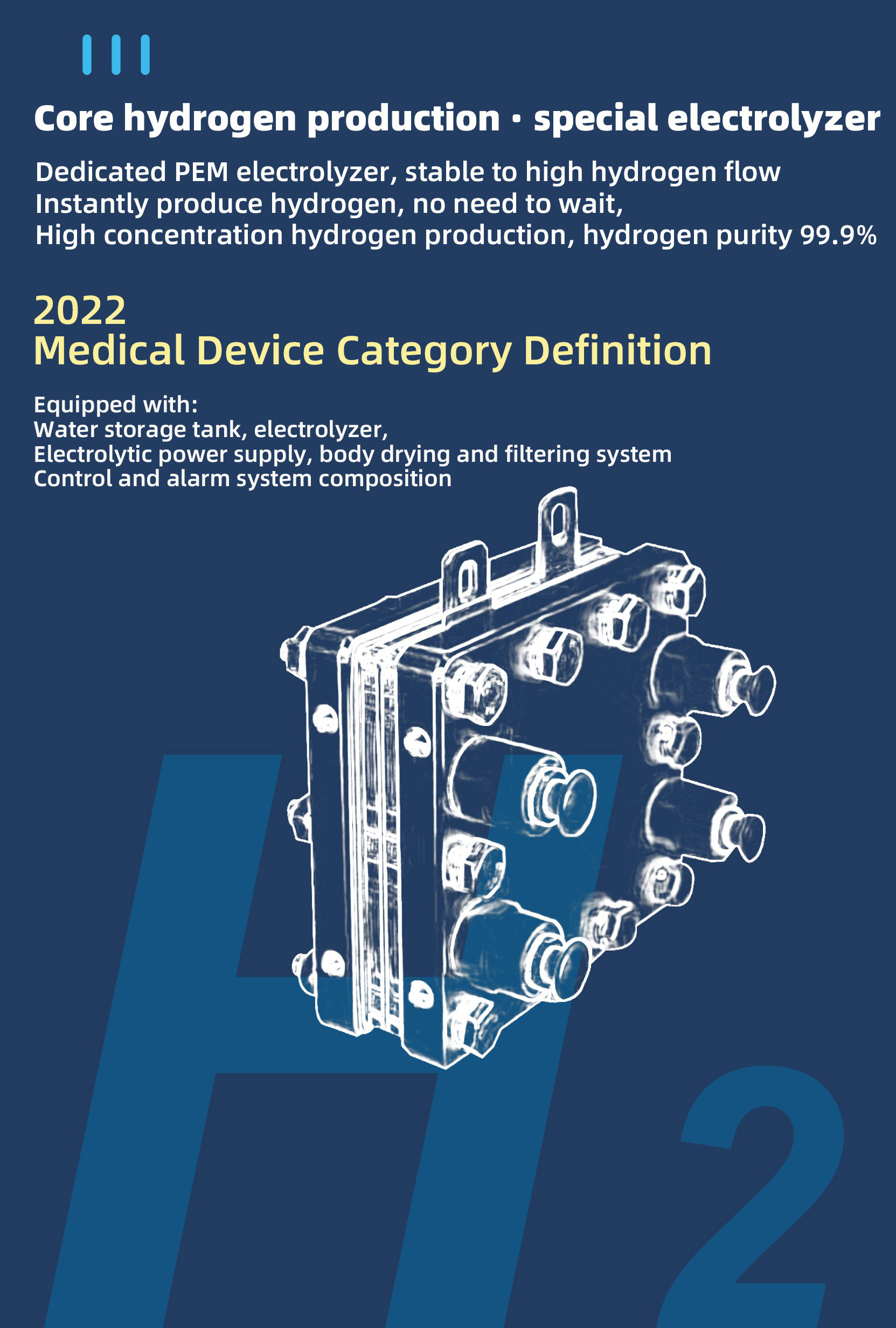 Desktop Instant Heating Hydrogen Water Dispenser Machine 2000ppb