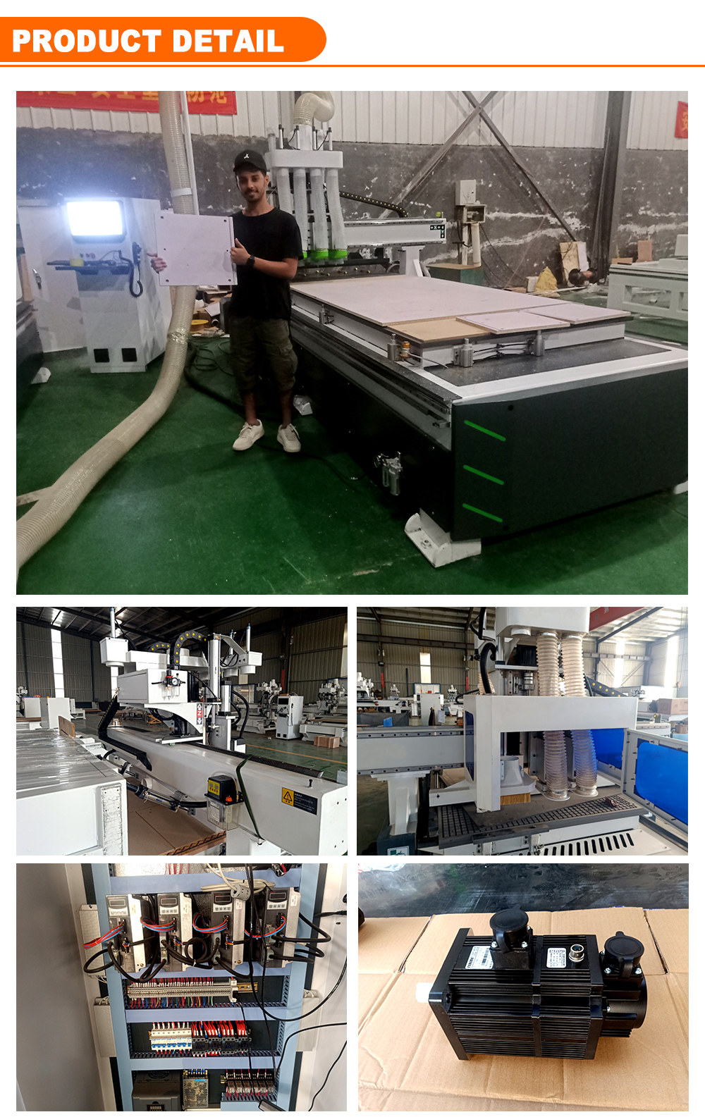 Max. Working Speed 25000mm/min 1300×2500mm Working Table Size Woodworking CNC Router