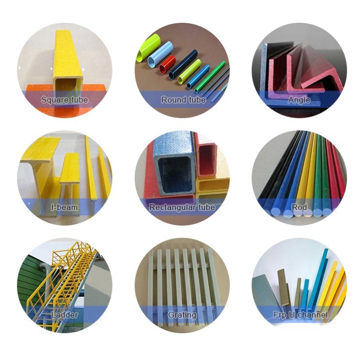 Safety Yellow Fiberglass Tube Pultrusion Rectangular Tube
