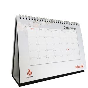 China Custom Monthly Yearly Office Table Printing Desk Calendar 200gsm wholesale