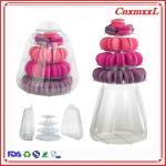 6 Tier White 1mm Plastic Macaron Packaging Macaron Wedding Display