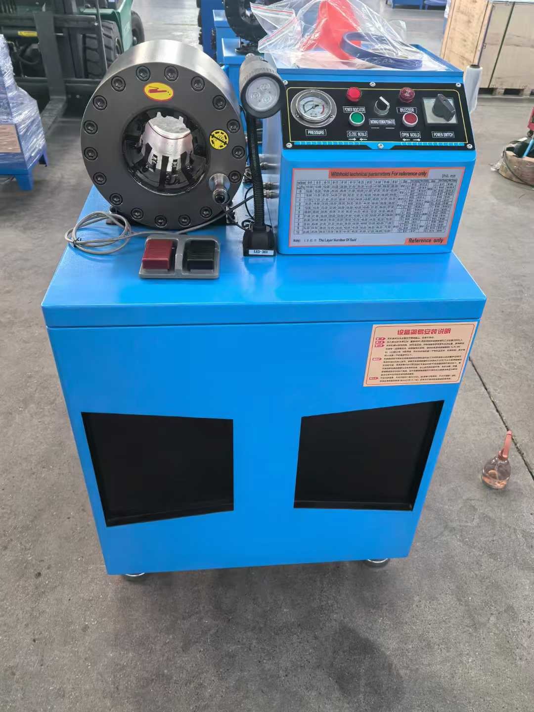 6-51mm 10 Dies Hose Matching Dies 500 Pieces Per Hour Portable Hose Crimping Machine Hydraulic Hose Crimper
