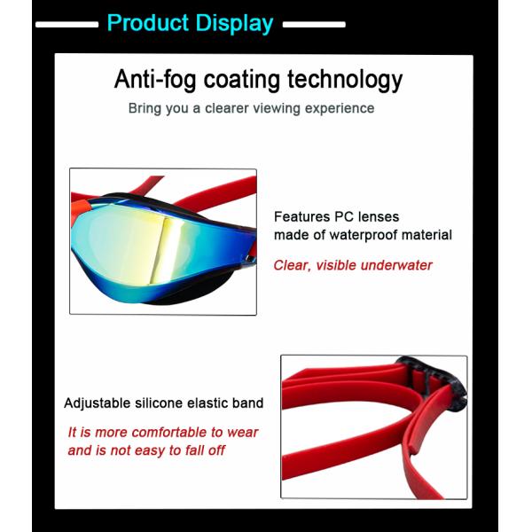 Polarized Swimming Goggles Customized Racing Swimming Goggles 17*5*7cm