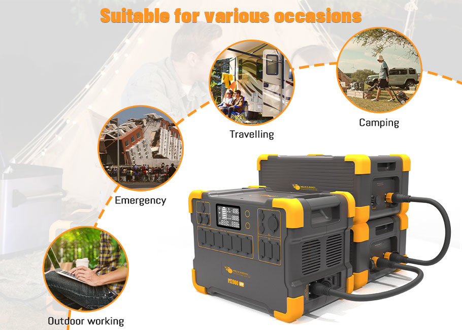 Rechargeable Portable Generator Battery Pack 3500 Cycles Lifepo4 Power Generator