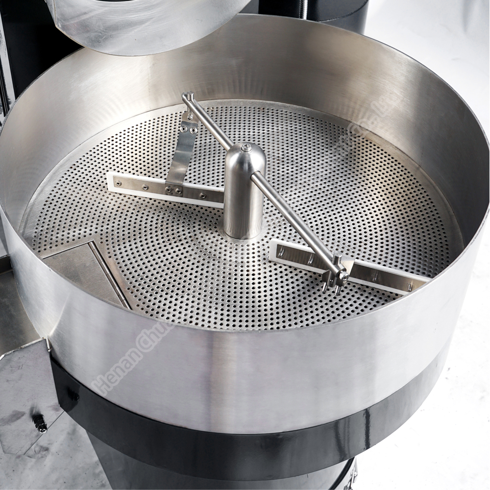 Automatic 30kg Commercial Coffee Roaster / 3.5kw Cocoa Bean Roaster 304 Stainless Steel