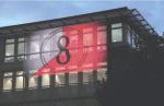 Indoor Outdoor Flexible Advertising LED Mesh Screen Transparent For Facade