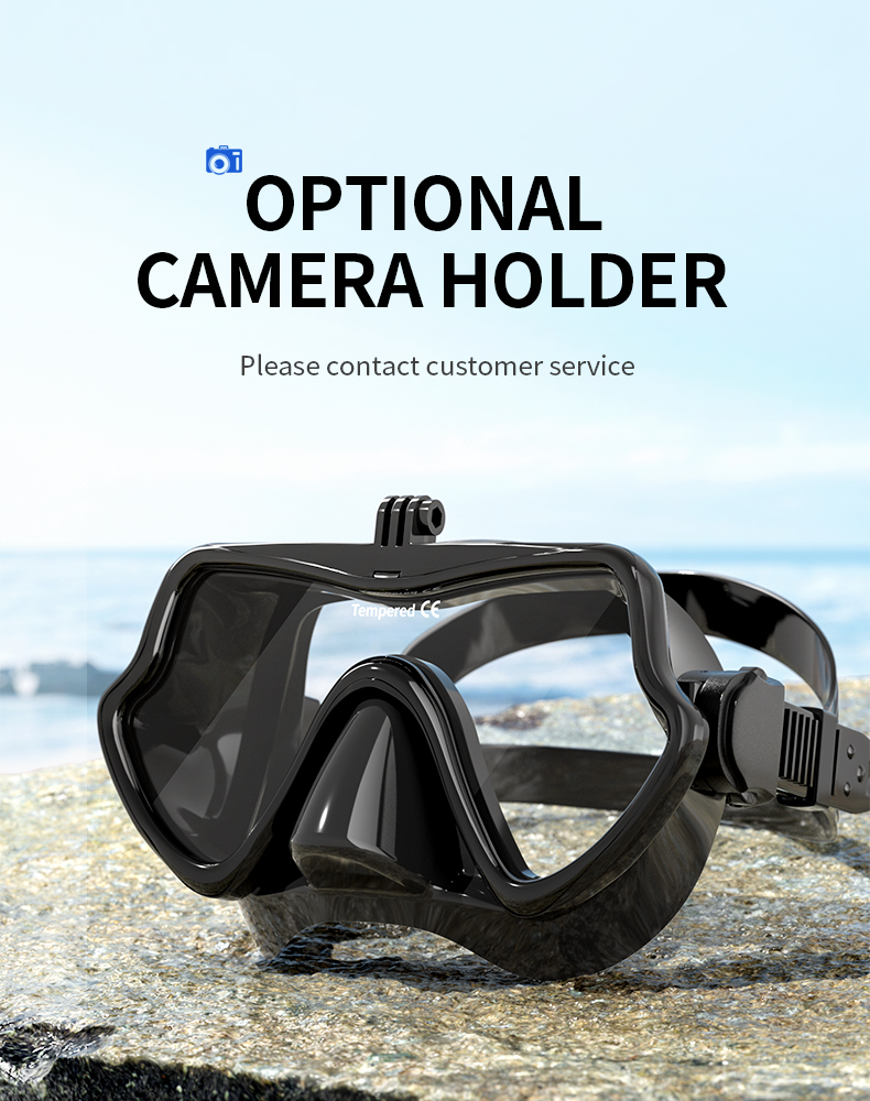 Transparent Freedive Bifocal Scuba Diving Mask For Adult Customized