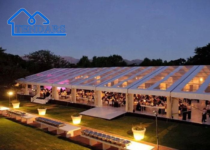 Large Outdoor Wedding Marquee Tent Clear Span 30m For Party UV Resistant Outdoor Wedding Ceremony Tent
