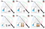 Metal Softrain Water Lance Hose Wand W/ Brass Ball Valve