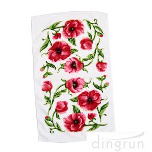 China Super Houseware Flowers Custom Microfiber Towels Fast Dry Environment Friendly wholesale