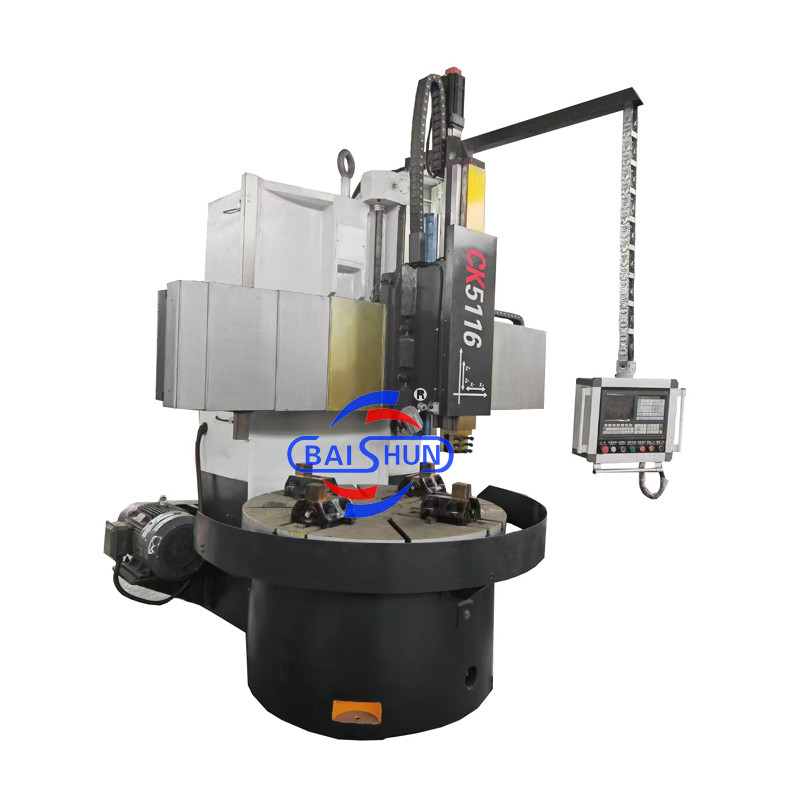 Cnc Mini Lathe Machine Single Column Vertical Lathe Price With Protection Cover