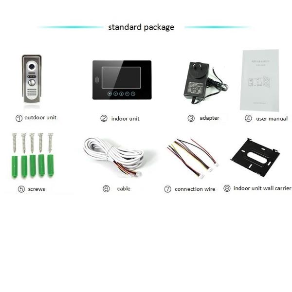 CK-10T M2@Manufacturer 7Inch Touch-Keys Video Door Phone and intercom system for Hotel,Apartment,Villa,Home
