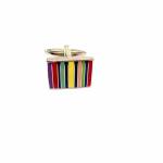 12-20mm Silver Antique Enamel Cufflinks Badge Style Personalised Gifts Cufflinks