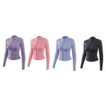 Oem Factory Manufacturer Custom Logo Running Jacket Women's Tight Long Sleeve