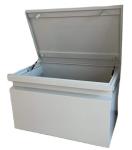 Outdoor Heavy Duty Steel Truck Work Tool Box with Wheels Large Job Site Storage