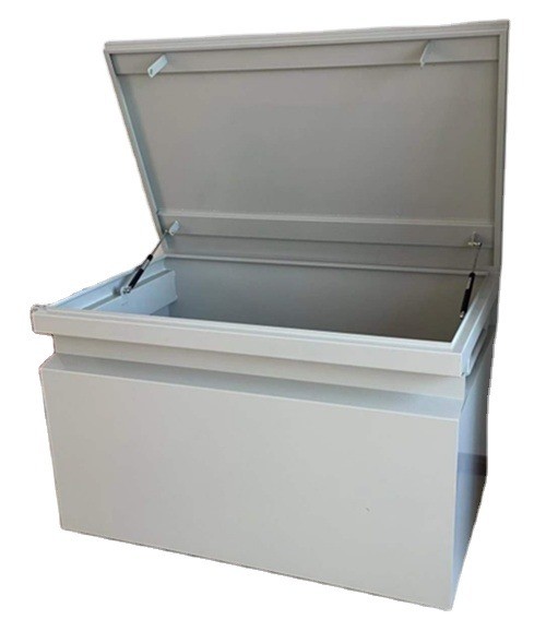 Outdoor Heavy Duty Steel Truck Work Tool Box with Wheels Large Job Site Storage