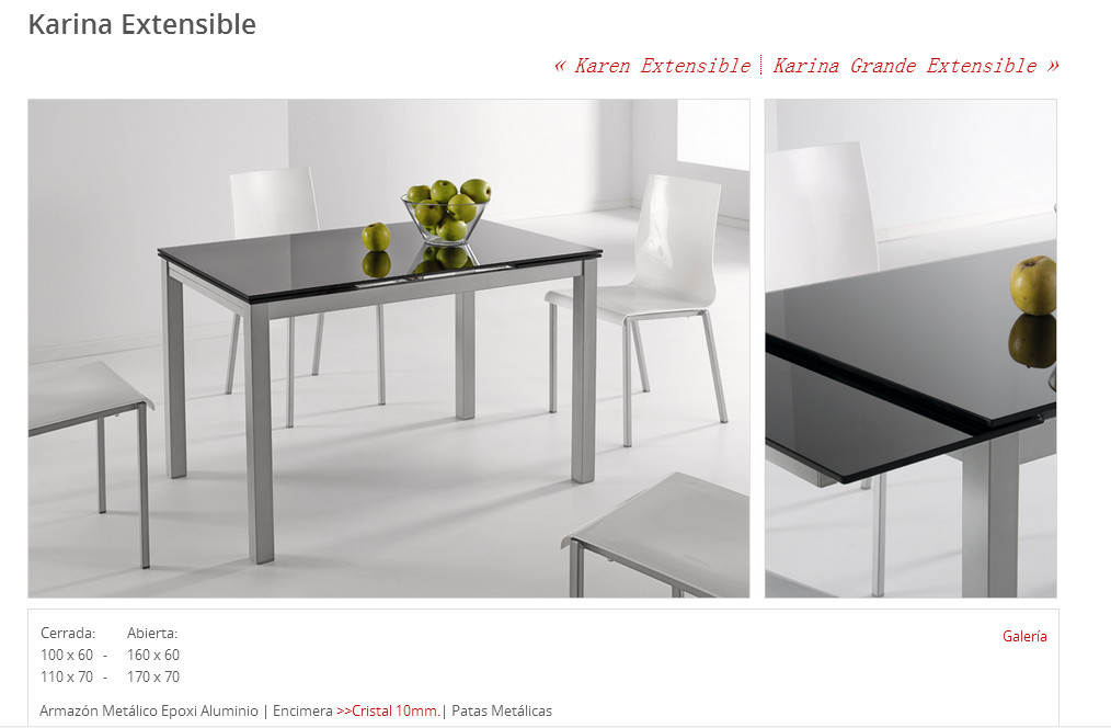 Glass Top Dining Table