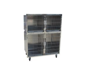 China Four Cages Stainless Steel Pet Cages 1220 * 690 * 1560mm For Pet Boarding wholesale