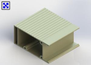 China Champagne Colour Painted Industrial Aluminum Profile Square Shape Customized wholesale