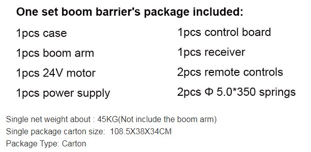140W Motor Power 18B Intelligent Boom Barrier Turnstiles for Parking Gate Efficiency