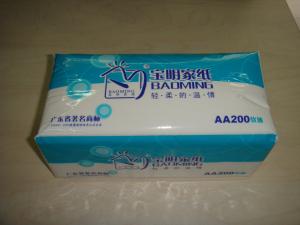 China Natural White Healthy 2 Ply Soft Pack Facial Tissue Paper 14 gsm wholesale