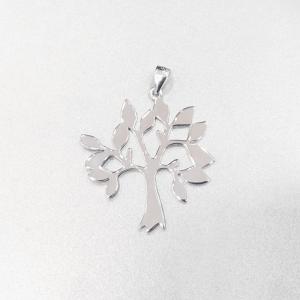 China Life Tree Nature Style Plain Silver Pendant For Engagement / Wedding wholesale