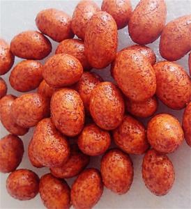 China Chilli Flavored Coated Peanut Snack Spicy Crunchy Cracker Coated Peanuts wholesale