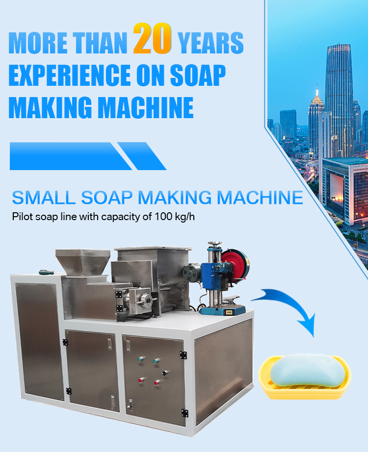 100-300kg/hour Output Soap Making Machine Production Line with 150mm Plodder Diameter
