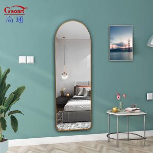 China Full Body Length House Dress Sticker Mirror Standing Stand Decor Large Bathroom Salon wholesale