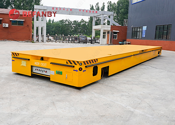 China 30T Intelligent Navigation System On AGV Robot Trackless Transfer Carts wholesale
