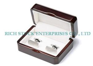 China wooden cufflink box wholesale