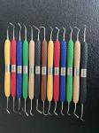 Ergonomic Design Dental Composite Filling Spatula Kit Stainless Steel Combinatio