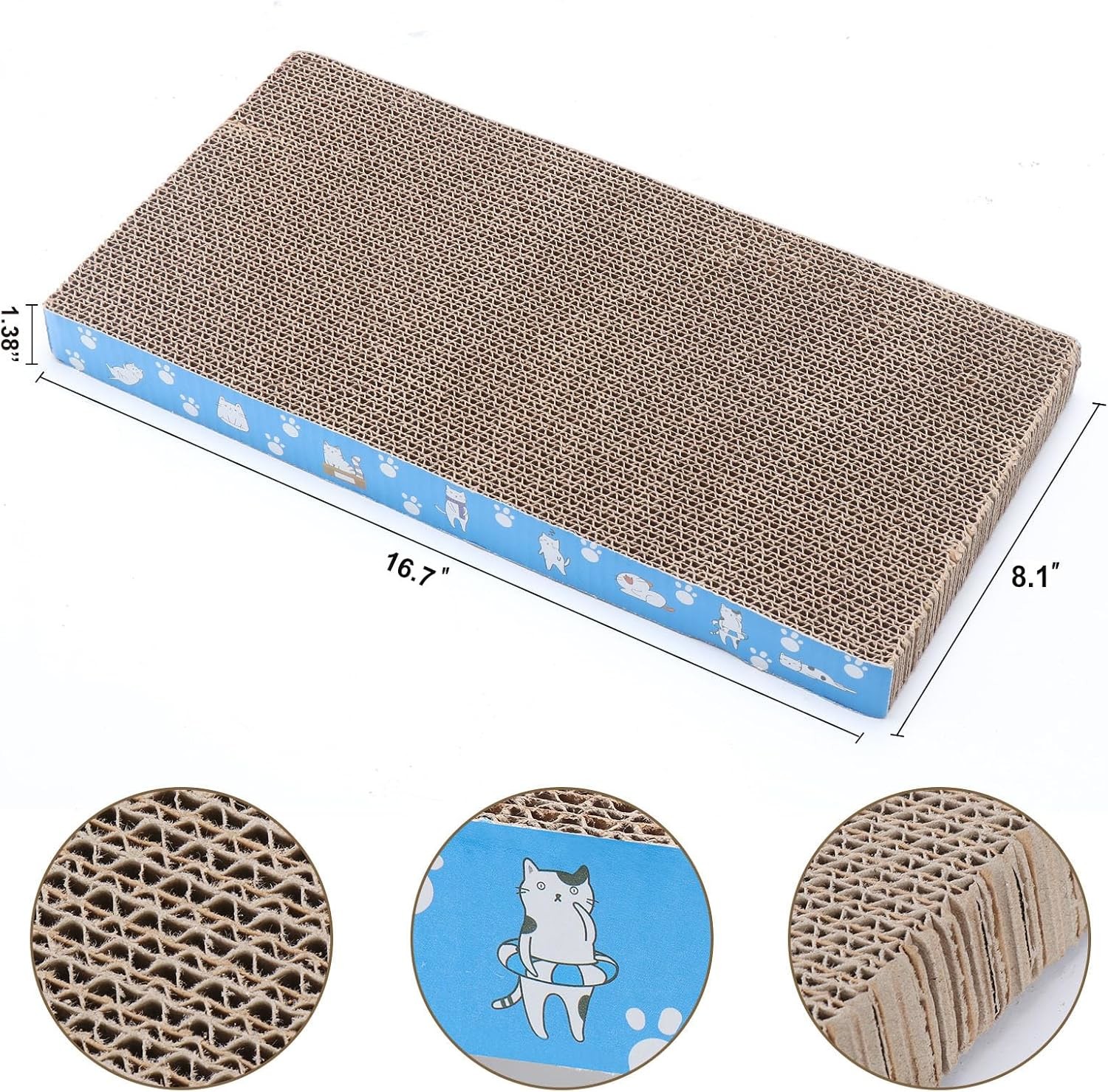OEM Cat Scratching Boards Reversible Cat Scratcher Box Corrugated Cardboard Scratcher