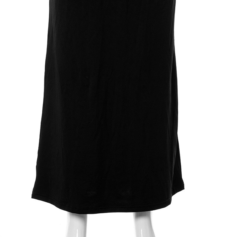 Hanging Neck Hollow Slim Sleeveless Maxi Dresses For Women