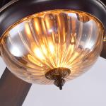 Westing Houses 52cm 110AC Black Crystal Ceiling Fan Light 5 Blades 3 Lampshades