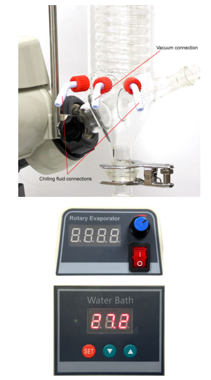 Zhengzhou Greatwall 2L Rotary Evaporator with Chiller & Pump 110V 220V