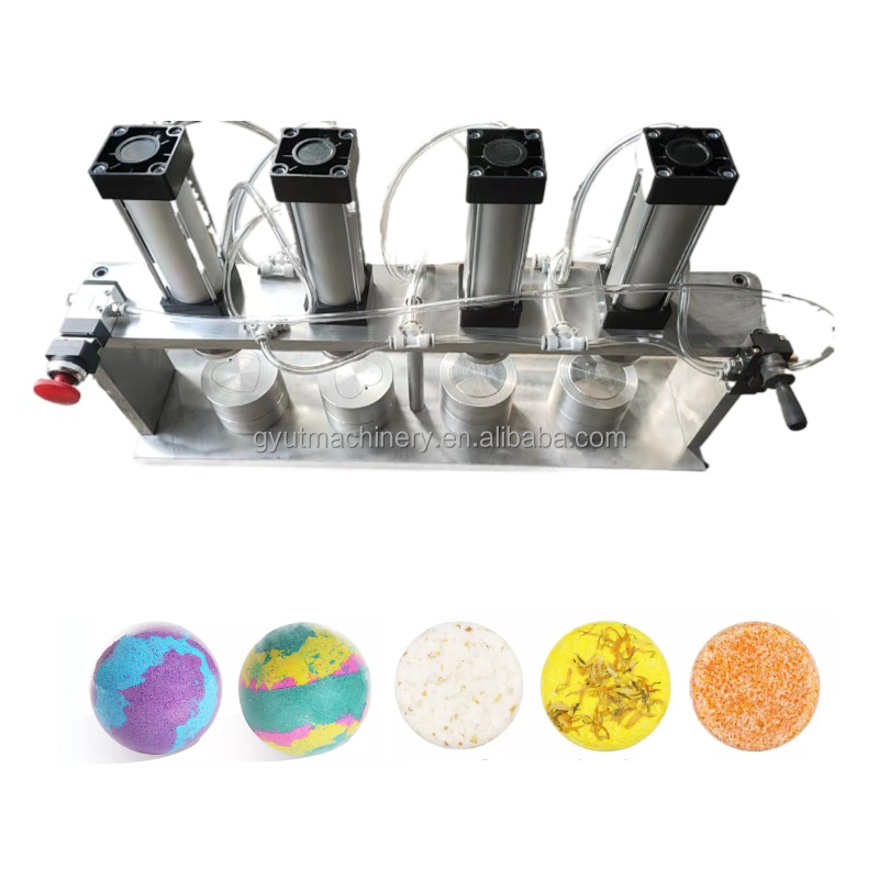 Easy to Operate 2 Mold Small Bath Bombs Pressing Machine for Making Cosmetic Powder