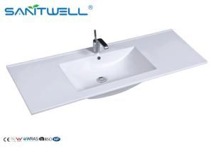 China Ceramic Single Bowl Counter Top Wash Basin AB8003-120 Single Hole wholesale