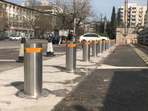 China K4 M30 Stainless Steel Retractable Bollards Vehicle Security Bollards wholesale