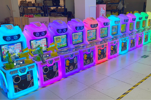 Amusement Park Mini Kids Games Machine Coin Operated Button Game Machine