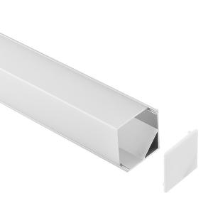 China 30*30mm Corner LED Strip Profile PC PMMA Cover Channel Surface Mounted wholesale